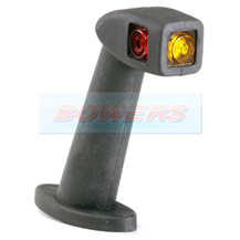 Rubbolite M840 Red White Amber R/H LED End Outline Rubber Stalk Marker Light/Lamp